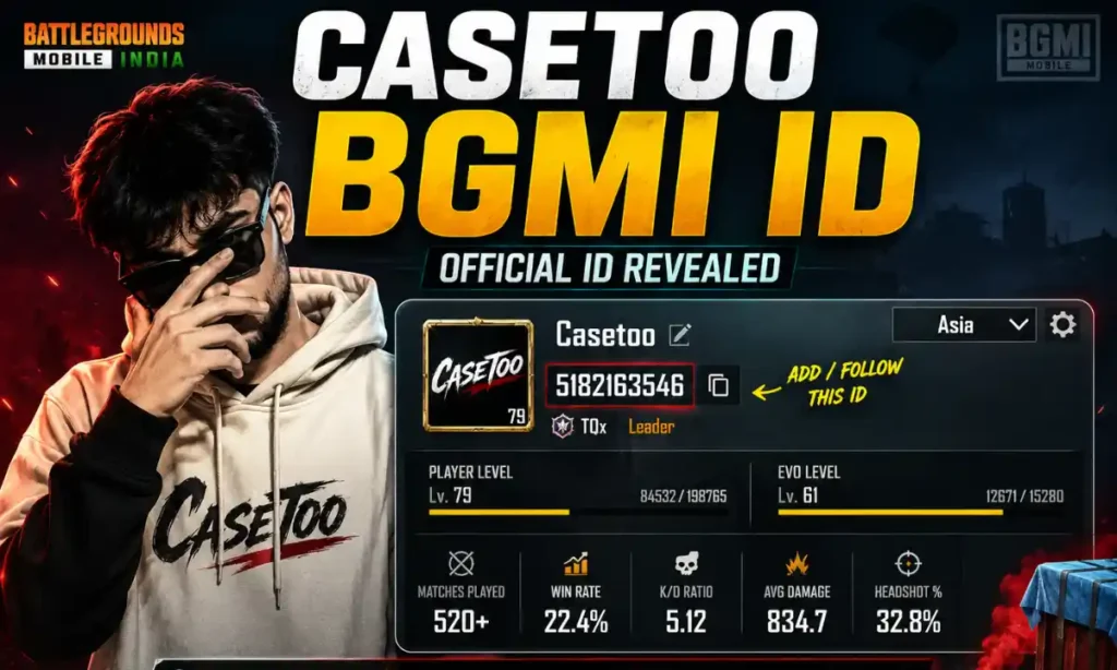 Casetoo BGMI ID