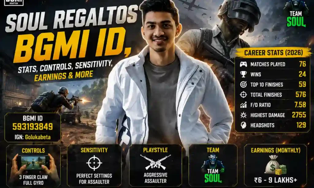 Soul Regaltos BGMI ID