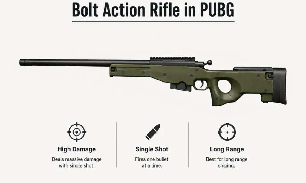 Bolt Action Rifle in PUBG