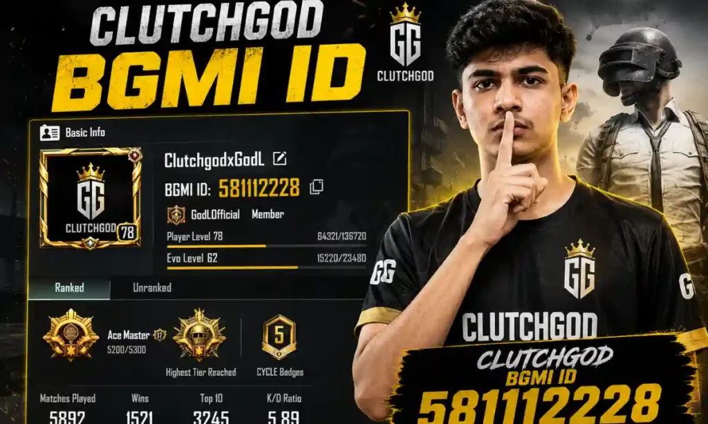 ClutchGod BGMI ID