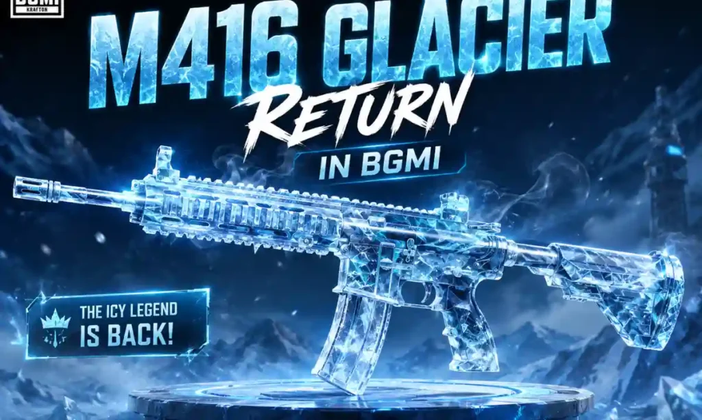 M416 Glacier Return in BGMI