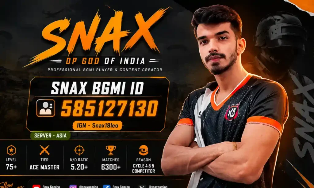 snax bgmi id